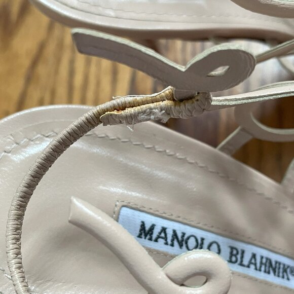 Manolo Blahnik Pink Gori Cage Sandals, EU 40 - Picture 14 of 16